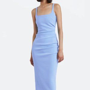 BEC & BRIDGE KARINA TUCK MIDI DRESS, US6, worn once